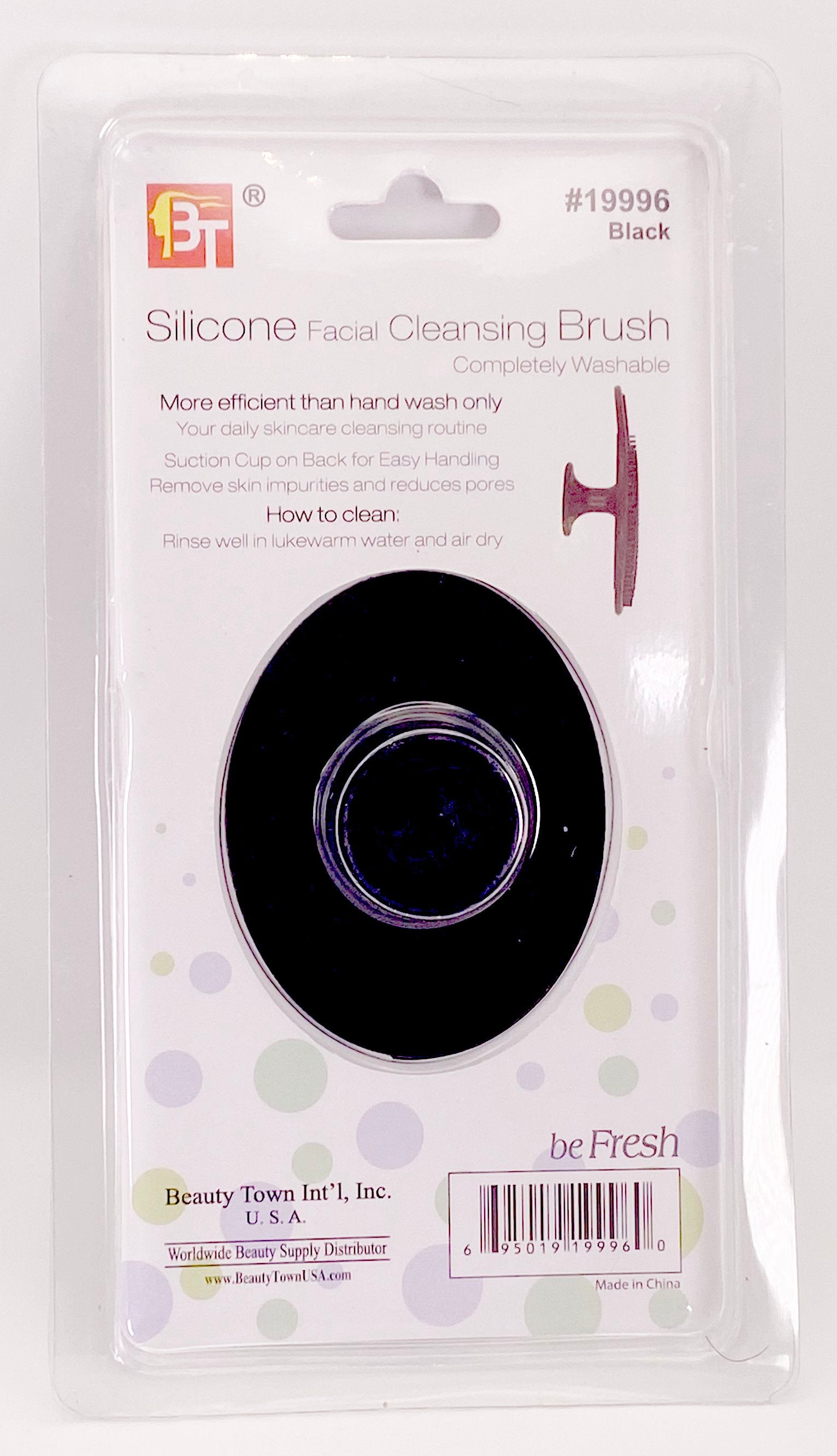 BT Silicone Facial Cleansing Brush Black #19996